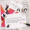 Cute Panda, Animal, Stylish, Stamp, Wooden Rubber Stamp Set, Funny