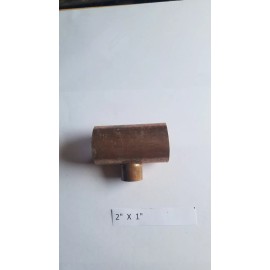 Unbranded 2" X 2" X 1" TEE   Sweat Copper  Plumbing Fitting