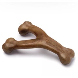 Benebone Wishbone Durable Dog Chew Toy for Aggressive Chewers, Real Bacon, Made