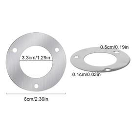 BDHI 12pcs 32mm Wild Bird Boxes Garden Small Birds Metal Plate Bird Nest Box Protection Plates Sparrow Nest Box Owl Budgie Swift Stainless Steel Plate(Y316-12)