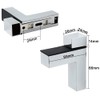 awen 2 Pcs Adjustable Wood/Glass Floating Shelf Brackets Wall Mount,