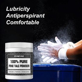 Eyaeyao Talcum Powder | Fine Talc Powder | Ultra-Pure | Odorless & Sweat-Removing Talcum Powder | Quality Talc Powder for Industrial Automobile Tire Lubrication, Affordable Talc Thickener (16 Ounces)