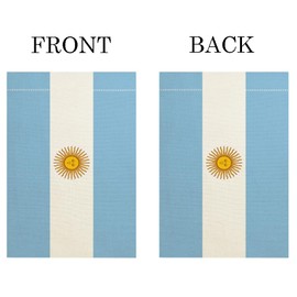 Argentina Argentinian Garden Flag,Garden Decoration Flag,Indoor and Outdoor Flags,Celebration Parade Flags,Anniversary Celebration, Country Day, Linen Fabric,Double-Sided.