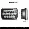 uspart- 2pcs Fit Kenworth T300 1995-2008 DOT 7x6'' 5x7'' LED