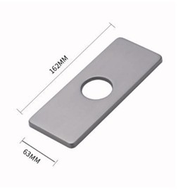 4 Inch Stainless Steel Sink Hole Cover, Kitchen Faucet Plate, Faucet Sink Hole Cover for Bathroom Vanity Sink Grey 3PCS