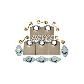 Bryke Fasteners 5/16" Self Ejecting Button, Springs, Long Back Plates (Button Height: .750") (Spring Height: .375")