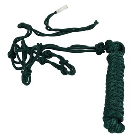 Rope Halter Multi Knots Safe Wearable Weaving Polyester Horse Halter for Training Daily Driving Green
