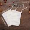 GJFWQC 30 Pieces Muslin Bags, 100% Cotton Drawstring Bag Reusable