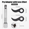 Updated Pry Bar Wrench Adapter - Juvaeny Adjustable Indexing Pry