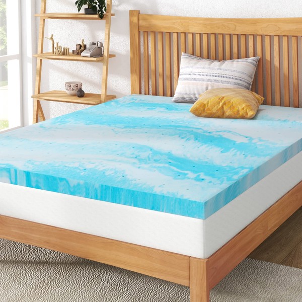 3 Inch Gel Memory Foam Mattress Topper King, CertiPUR-US Certified