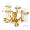 Tozai Home Octopus Design Glass Holder Includes 6 Shot Glasses