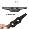 VEITHI 4 inch Electrophoretic Coated Black Dock Cleats (4 Pack),