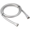 LIXIL INAX Shower Hose A-4215-16 Metal-Style Silver Hose, 5.9 ft