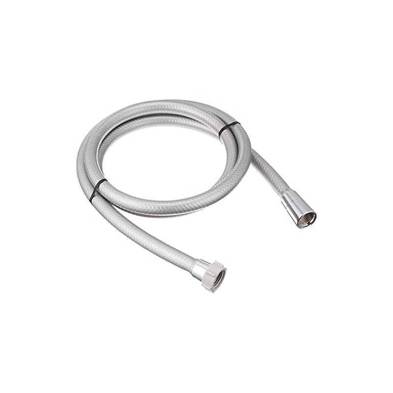 LIXIL INAX Shower Hose A-4215-16 Metal-Style Silver Hose, 5.9 ft