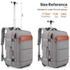 Rolling Backpack for Men and Women, Travel Backpack with Wheels,
