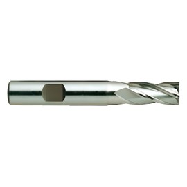YG-1 07107HC HSS End Mill, 4 Flute, Regular Length, Center Cutting, TiCN Finish, 3-5/8" Length, 3/4"