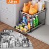 Under Sink Organizer, Pull Out Cabinet Organizer 2 Tier Slide