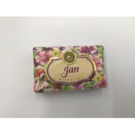 Jan - Gift Soap Bar For Her Birthday Rose Scent Mum Grandmother Cleanser Lather Present Girl