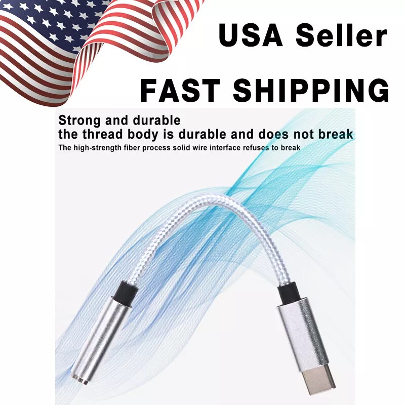 Universal USB C Type C Adapter to 3.5MM Aux Audio