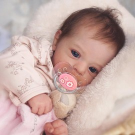Pinky Reborn Baby Dolls 19 Inch Realistic Baby Doll Lifelike Preemie Babies Real Looking Newborn Baby Doll Toy for Kids Age 3+
