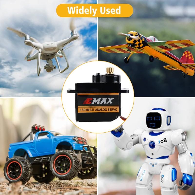 ES08MA II 12g Mini Metal Gear Analog Servo Shockproof Stable