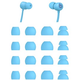 ALXCD Eartips Compatible with Beats Flex Earbuds, S/M/L/D 4 Sizes 8 Pairs Soft Silicone Eargels Replacement Earbuds Tips Ear Tips, Compatible with Beats Flex, 8 Pairs (Blue)