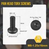 DTGN M8x16mm Pan Head Torx Security Screw - 10Pack -
