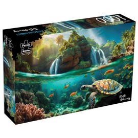 Puzzle Master 1000 Piece Jigsaw Puzzle - Turtle Discovery Surreal Australia Collection - 35x25cm Jigsaw Puzzles 1000 Pieces