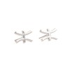 Silver Star Sign Stud Earrings - Pisces (19th February -