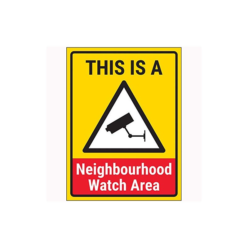 VSafety This Is A Neighbourhood Watch Area Sign, 200mm x