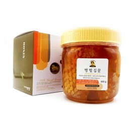 Jayeonmatnam 자연맛남 국내산 토종방식 꿀 병 벌집꿀600g(병포장) Natural Flavor Korean Domestic Traditional Method Honey Jar Honeycomb Honey 600g (Jar Packaging)