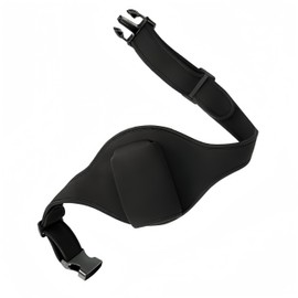 Microphone Belt, CAASFOOY Black, Pocket for Aerobic Microphone, Pockets for Running, Microphone, 1 Piece Microphone Strap, Adjustable Belt for Fitness, Theatre, Travel System, Black, NO, No, black, No