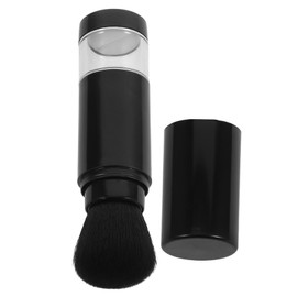 SAFIGLE Refillable Makeup Brush Integrated Bottle Retractable Design for Blush Portable and Lightweight for Travel and Everyday Use Black
