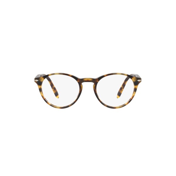 Persol PO3092V Round Prescription Eyewear Frames, Brown/Beige Tortoise/Demo Lens, 48 mm
