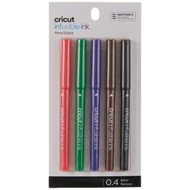 Cricut Infusible Ink Pens | Basic Fine-Point Markers (0.4) | 5 Count | Ideal for DIY Projects | Vivid and Long-Lasting Colors
