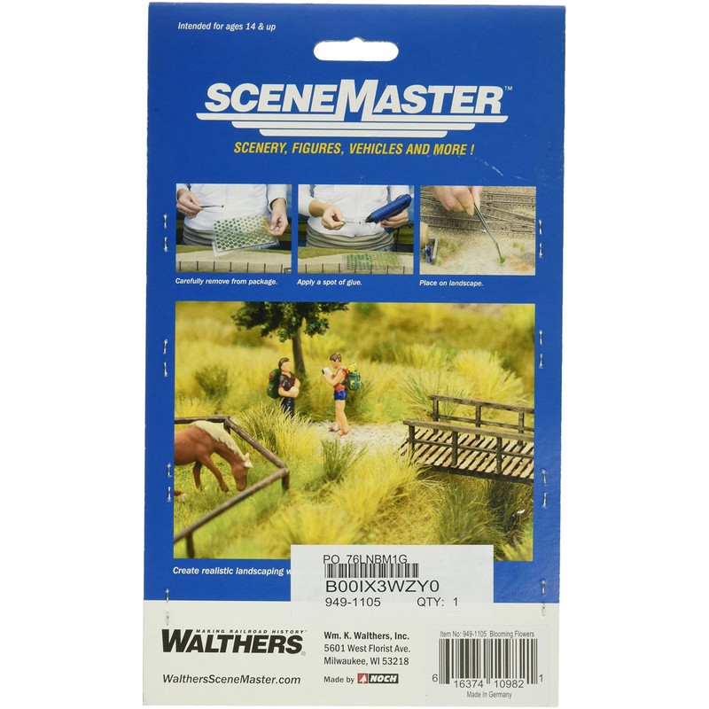 Walthers SceneMaster Blooming Flowers (104-Pack)