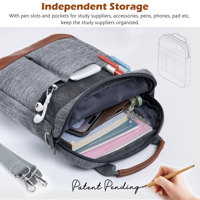 APOFFICE Book Sleeve with Zipper, Book Covers for Book Lovers,