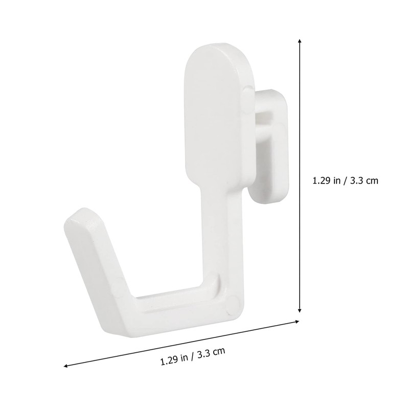 Yardwe 20 PCS Pegboard Hooks, Plastic J Shape Peg Hooks