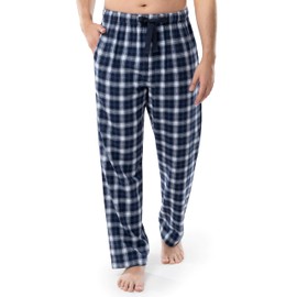 Fruit of the Loom mens Yarn-dye Woven Flannel Pant Pajama Bottom, Navy Plaid, XX-Large US