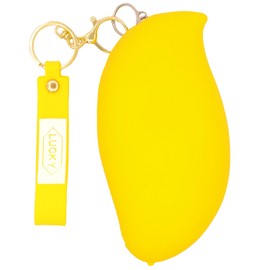 FUSMYE Mango Coin Purse Pouch, Silicone Novelty Funny Wallet Gifts For Mango Lover women kids, Portable Small Storage Bag, Realistic Looking Mango Decorations, Zipper Wristlet Wallets