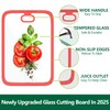 Tempered Glass Cutting Board for Kitchen Counter – Dishwasher Safe,