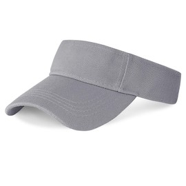 Marrywindix 1 Piece of Grey Sport Wear Athletic Visor Sun Sports Visor Hat Visor Adjustable Cap for Women and Men (One Size)
