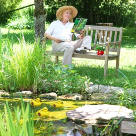 Relaxdays 30 x Pond Duckling Floating Baby Ducks Plastic Weatherproof Decorative Pond Garden Yellow Black