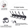 WEBI Coat Rack Wall Mount,Coat Hooks Wall Mount,5 Tri Hooks