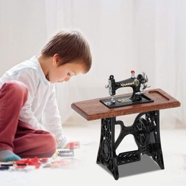 1:12 Sewing Machine, Sewing Machine, Pedal Vintage Sewing Machine, Mini Dollhouse Furniture Accessories