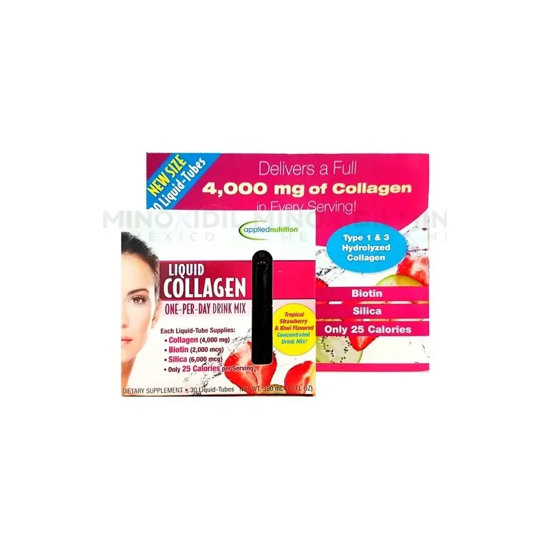 Applied Nutrition Colageno Liquido, Una Por Dia 300ml Sabor Mezcla
