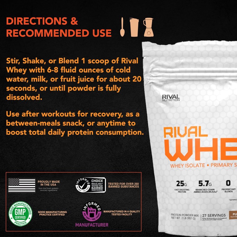 Naturally Flavored Rival Whey - Cookies and Cream 2lb