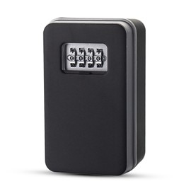 Password Key Box Aluminium Alloy Waterproof Cover Code Security Password Combination Lockbox for Outdoor Office