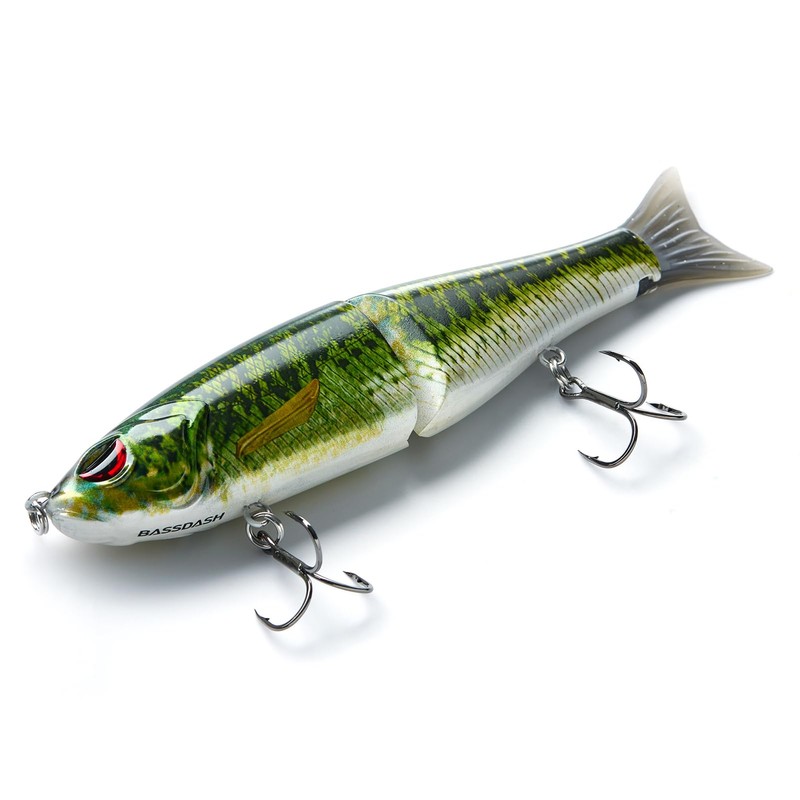 Bassdash(バスダッシュ) スイムシャッド ジョイント式グライドベイト バス・パイク・トラウト・マスキー用 釣りルアー
