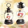 Christmas Snow Globes, Snowman Christmas Lantern with 8 Songs, 6H